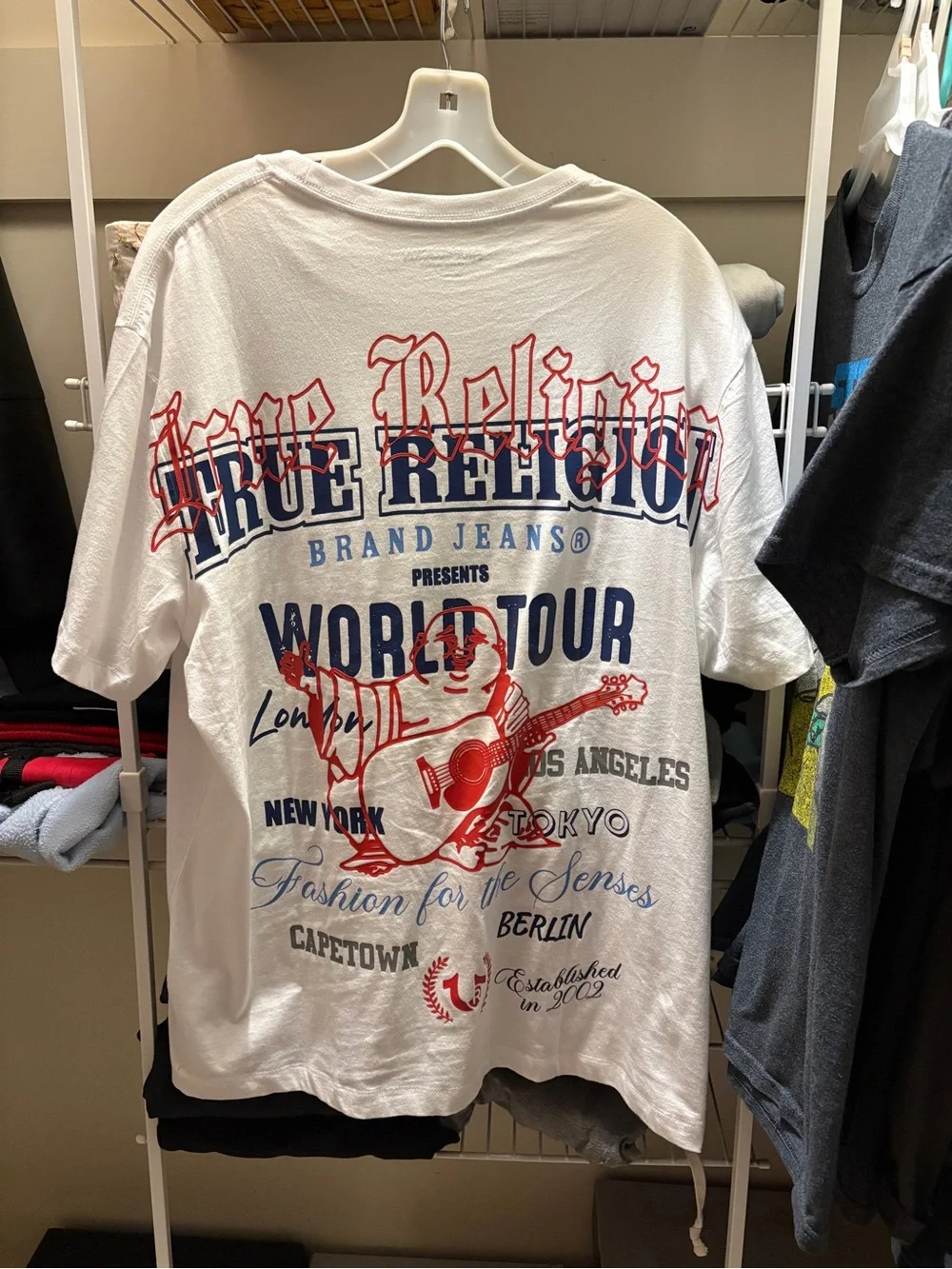 True Religion World Tour Shirt Men’s Size Large Used in Great Condition.